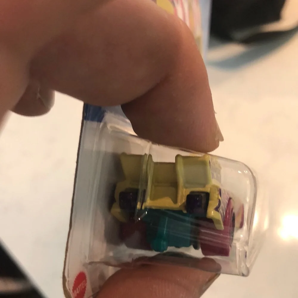 Mattel Hot Wheels Yellow and Pink Racing Car